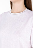Regular Fit Yuvarlak Yaka Düz Kadın Beyaz Kısa Kol Tişört Cl1073957