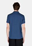 Regular Fit Polo Yaka Düz Erkek Mavi Kısa Kol Tişört Cl1073960