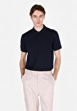Regular Fit Polo Yaka Düz Erkek Lacivert Kısa Kol Tişört Cl1073960