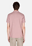 Regular Fit Polo Yaka Düz Erkek Pembe Kısa Kol Tişört Cl1073960