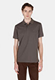 Regular Fit Polo Yaka Düz Erkek Yeşil Kısa Kol Tişört Cl1073960