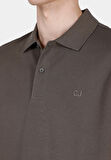 Regular Fit Polo Yaka Düz Erkek Yeşil Kısa Kol Tişört Cl1073960
