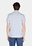 Regular Fit Polo Yaka Düz Erkek Mavi Kısa Kol Tişört Cl1073960