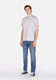 Regular Fit Yuvarlak Yaka Düz Erkek Gri Kısa Kol Tişört Cl1073963