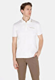 Slim Fit Polo Yaka Düz Erkek Beyaz Kısa Kol Tişört Cl1073964