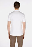 Slim Fit Polo Yaka Düz Erkek Beyaz Kısa Kol Tişört Cl1073964