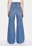 965 Arısa Regular Fit Yüksel Bel Geniş Paça Kadın Denim Jean Pantolon Cl1073988