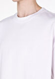Oversize Fit Yuvarlak Yaka Düz Erkek Beyaz Kısa Kol Tişört Cl1073990