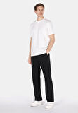 Comfort Fit Yuvarlak Yaka Düz Erkek Beyaz Kısa Kol Tişört Cl1074101