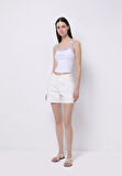 Slim Fit   Kadın Beyaz Atlet