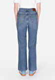 793 Marıssa Regular Fit Yüksel Bel Geniş Paça Kadın Mavi Jean Pantolon Cl1074394