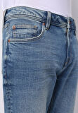 Straight Fit Düşük Bel Düz Erkek Denim Jean Şort