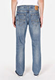 045 Davıd Regular Fit   Erkek Mavi Jean Pantolon Cl1074500