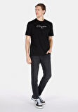 Comfort Fit Yuvarlak Yaka Düz Erkek Siyah Kısa Kol Tişört Cl1074506