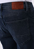 Straight Fit Düşük Bel Düz Erkek Denim Jean Şort