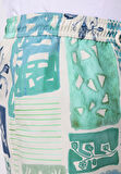 Regular Fit Baskılı Erkek Yeşil Deniz Şortu