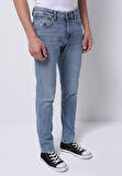 Slim Fit   Erkek İndigo Jean Pantolon