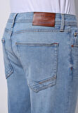 Straight Fit Düşük Bel Düz Paça Erkek İndigo Ecologic Jean Pantolon