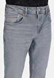 044 Karl Straight Fit   Erkek Mavi Jean Pantolon