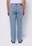 Regular Fit Erkek Pamuklu Light İndigo Denim Jean Pantolon