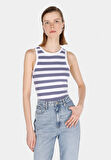 Slim Fit   Kadın Mavi Atlet Cl1074824