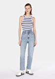 Slim Fit   Kadın Mavi Atlet Cl1074824
