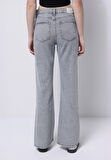 Regular Fit   Kadın Gri Jean Pantolon