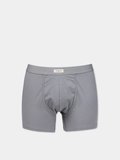 Modern Fit Düz Erkek Gri Boxer