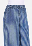 Loose Fit Orta Bel Düz Paça Kadın Mavi Jean Pantolon