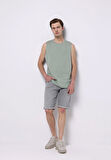Regular Fit   Erkek Yeşil Atlet