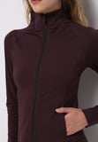 Regular Fit Dik Yaka Düz Kadın Mor Sweatshirt