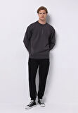 Comfort Fit   Erkek Antrasit Sweatshirt