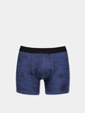 Modern Fit Baskılı Erkek Mavi Boxer