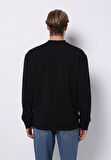 Comfort Fit   Erkek Siyah Sweatshirt