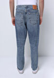 Loose Tapered Fit   Erkek İndigo Jean Pantolon