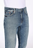 Regular Fit   Erkek İndigo Jean Pantolon