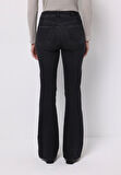 Regular Fit   Kadın Siyah Jean Pantolon