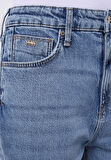 Straight Fit   Kadın İndigo Jean Pantolon