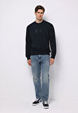Comfort Fit   Erkek Lacivert Sweatshirt