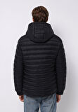 Slim Fit     Erkek Siyah Mont
