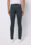 Slim Fit   Erkek Koyu İndigo Jean Pantolon