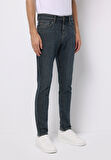 Slim Fit   Erkek Koyu İndigo Jean Pantolon