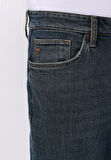 Slim Fit   Erkek Koyu İndigo Jean Pantolon