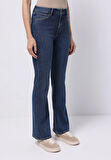Regular Fit   Kadın İndigo Jean Pantolon