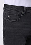 Regular Fit   Erkek Siyah Jean Pantolon