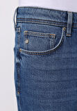 Loose Straight Fit   Erkek İndigo Jean Pantolon