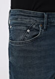 Slim Fit   Erkek İndigo Jean Pantolon