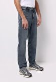 Loose Straight Fit   Erkek İndigo Jean Pantolon