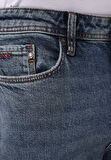 Loose Straight Fit   Erkek İndigo Jean Pantolon