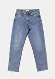 Mom Fit   Kadın İndigo Jean Pantolon